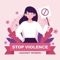 giornata internazionale per l'eliminazione della violenza sulle donne vettore