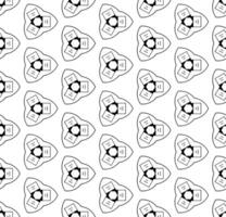 nero e bianca senza soluzione di continuità astratto modello. sfondo e sfondo. in scala di grigi ornamentale design. vettore