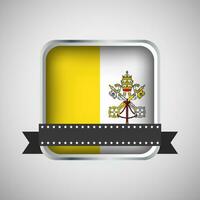 vettore il giro bandiera con Vaticano bandiera
