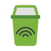 inteligente spazzatura vettore piatto icona per personale e commerciale uso.