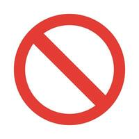 proibito cartello vettore piatto icona per personale e commerciale uso.