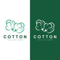 cotone logo pianta design vettore templet simbolo