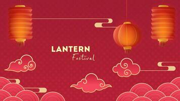 lanterna Festival sfondo design lanterne vettore