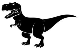 tirannosauro rex silhouette vettore