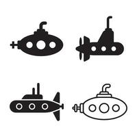 sottomarino icona design vettore