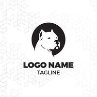 cane formazione vettore logo