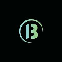B lettera logo design logo design vettore