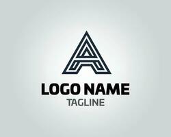 iniziale lettera un' logo vettore design modello astratto alfabeto un' logo vettore logo con il iniziali un' lettera un' logo icona design modello elementi.semplice e pulito iniziale un' logo