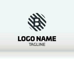 logo lettera B design vettore arte lettera