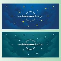 modello di web design banner astratto vettoriale