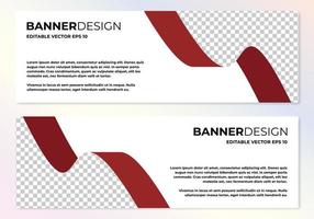 modello di web design banner astratto vettoriale