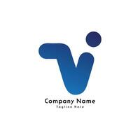 vi lettera persone forma creativo logo design icona vettore