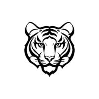 tigre testa icona vettore illustrazione