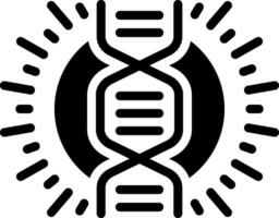 solido icona per genoma vettore
