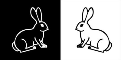 illustrazione vettore grafica di coniglio icona