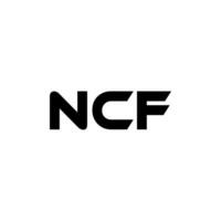 ncf lettera logo disegno, ispirazione per un' unico identità. moderno eleganza e creativo design. filigrana il tuo successo con il Impressionante Questo logo. vettore