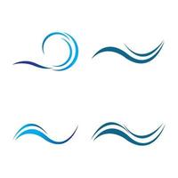 logo dell'acqua dell'onda vettore