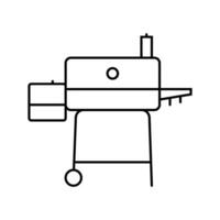 pellet fumatore linea icona vettore illustrazione