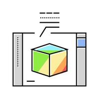 termico analisi materiale ingegneria colore icona vettore illustrazione