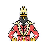 vitoba Dio indiano colore icona vettore illustrazione