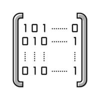 Matrice matematica scienza formazione scolastica colore icona vettore illustrazione
