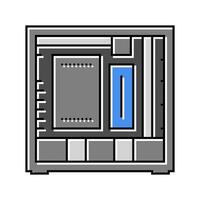 computer Astuccio gioco pc colore icona vettore illustrazione