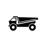 cumulo di rifiuti camion vettore illustrazione per logo, ragnatela, app, ui