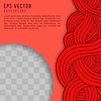 linee ondulate astratte rosse social media modello sfondo vettoriale eps modificabile con contorno. può essere utilizzato per il feed del modello di post sui social media