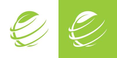 logo design natura globale icona vettore ispirazione