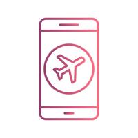 Icona di vettore di applicazione mobile dell&#39;aeroplano
