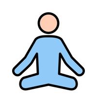 Icona di yoga vettoriale