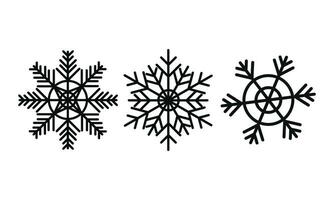 vettore fiocco di neve ornamenti Natale decorazioni x-mas tag Natale albero ornamento i fiocchi di neve per laser