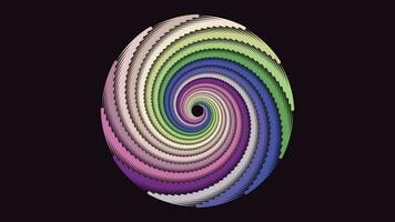 astratto spirale semplice creativo il giro simbolo stile sfondo. vettore