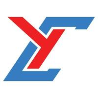 lettera yc logo vettore