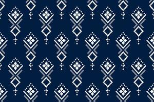 indaco Marina Militare blu geometrico tradizionale etnico modello ikat senza soluzione di continuità modello confine astratto design per tessuto Stampa stoffa vestito tappeto le tende e sarong azteco africano indiano indonesiano vettore