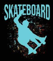 skateboard manifesto design illustrazione vettore