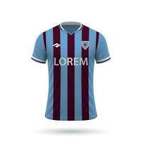 3d realistico calcio maglia vettore