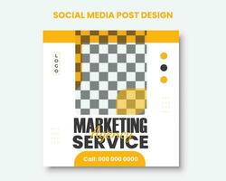 digitale marketing sociale media inviare design. attività commerciale marketing sociale media inviare modello professionista vettore