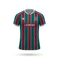 3d realistico calcio maglia vettore