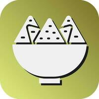 nachos vettore glifo pendenza sfondo icona per personale e commerciale uso.
