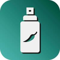 Pepe spray vettore glifo pendenza sfondo icona per personale e commerciale uso.