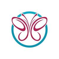 farfalla logo e simbolo vettore