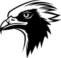 avvoltoio, nero e bianca vettore illustrazione