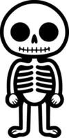 scheletro - minimalista e piatto logo - vettore illustrazione