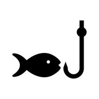 Icona di vettore di pesca