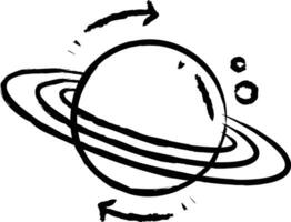 astrofisica mano disegnato vettore illustrazione