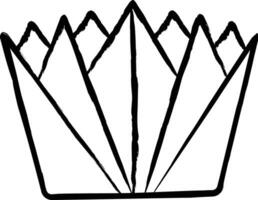 corona mano disegnato vettore illustrazione