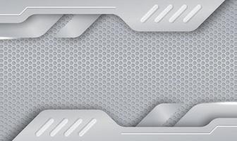 forme astratte strato di lamina d'argento texture di sfondo con colore liscio vettore lucido e metallo modello gradiente in acciaio per il concetto di business design - vector