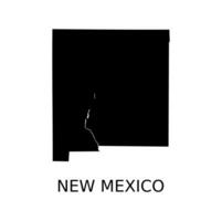 nuovo Messico carta geografica design illustrazione vettore