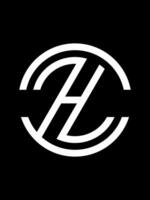 h monogramma logo modello vettore